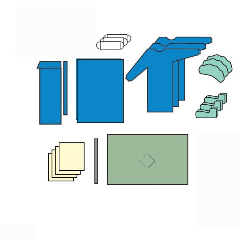 Комплект одягу та покриттів для цистоскопії №2, стерильний, одноразового використання,ТМ «АХІЛЛ»